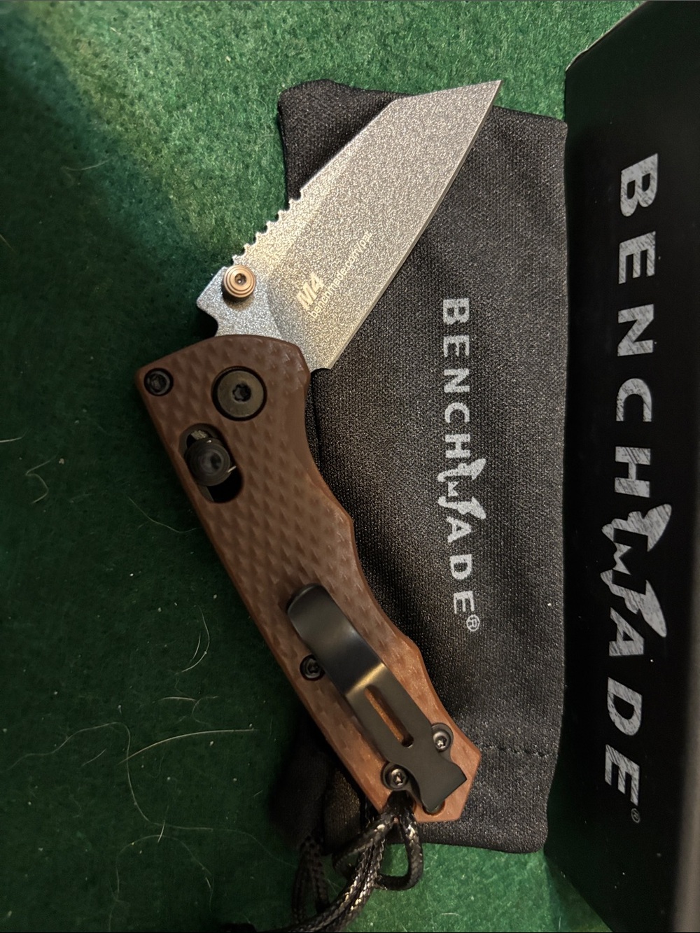 Benchmade Brown Handle Folding Pocket Knife - Benchmade